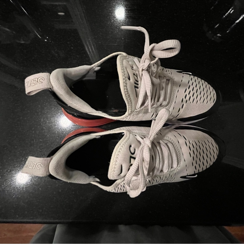 nike air max 270 size youth 6, light bone colorway
